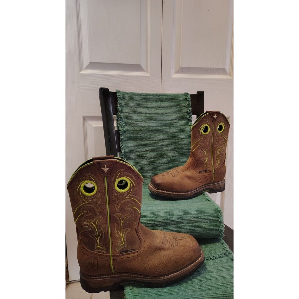 Dan Post Men's Storms Eye Waterproof EH Western Work Boots 8M